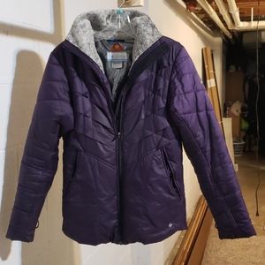 Columbia small womans light snow winter jacket pur